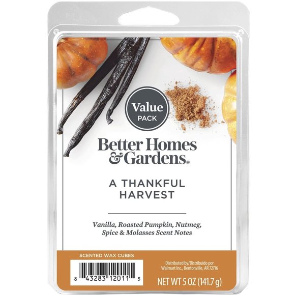 A Thankful Harvest Scented Wax Melts, Better Homes & Gardens, 5 oz (Value Size) - Picture 1 of 3